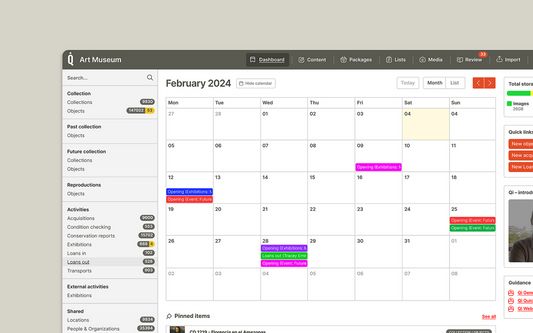 Keepthinking Qi Collection Management Software for arts, culture & heritage
