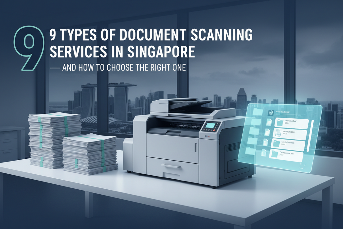 9 Types of Document Scanning Services in Singapore — and How to Choose the Right One