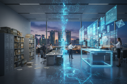AI agents automating enterprise document management workflows for Singapore businesses
