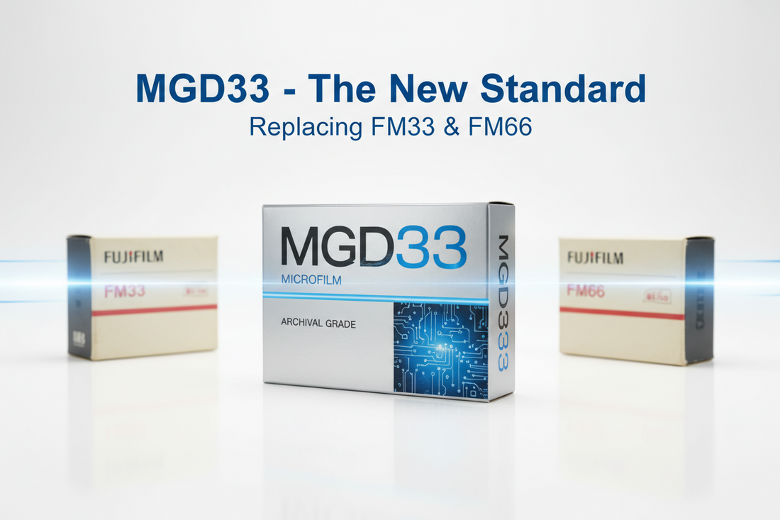 MGD33: The Official Replacement for Discontinued Fujifilm FM33 & FM66 Microfilm
