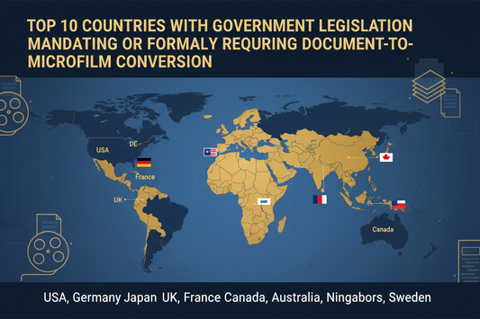Top 10 Countries with Government Legislation Mandating or Formally Requiring Document-to-Microfilm Conversion