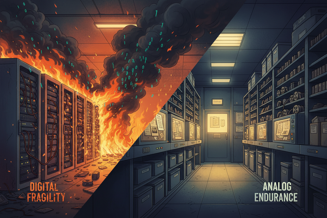 When Data Centres Burn: Why Governments Must Rethink Digital-Only Preservation and Return to Microfilm