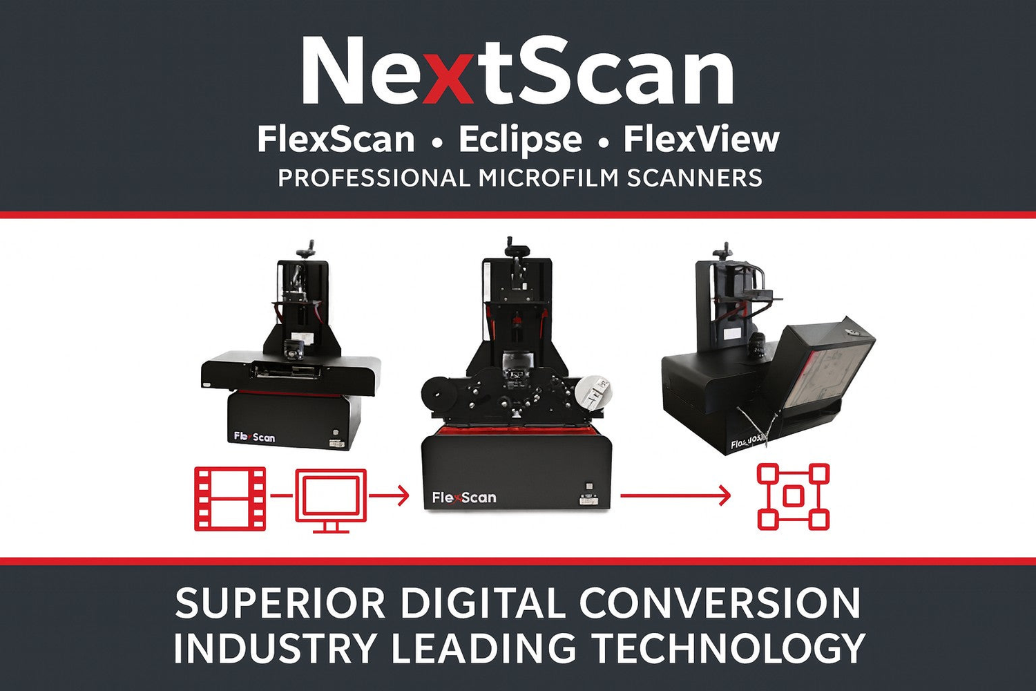 NextScan High-Speed Microfilm & Microfiche Scanners