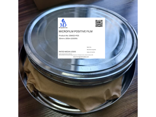 Micrographics Data 35mm Positive Duplicating Microfilm