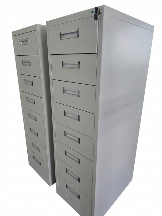 Micrographics Data MRC001: Premium 16mm/35mm Microfilm Storage Cabinet (8-Drawer)