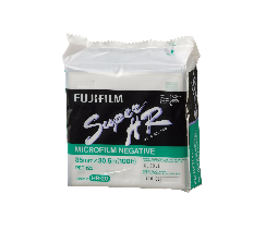 Fujifilm HR microfilm roll, 16mm, archival quality. Box of Fujifilm HR Microfilm for data archiving